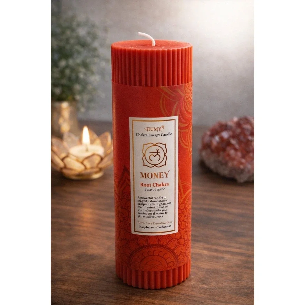 Root-Money Chakra Candle ( Raspberry & Cardamom)